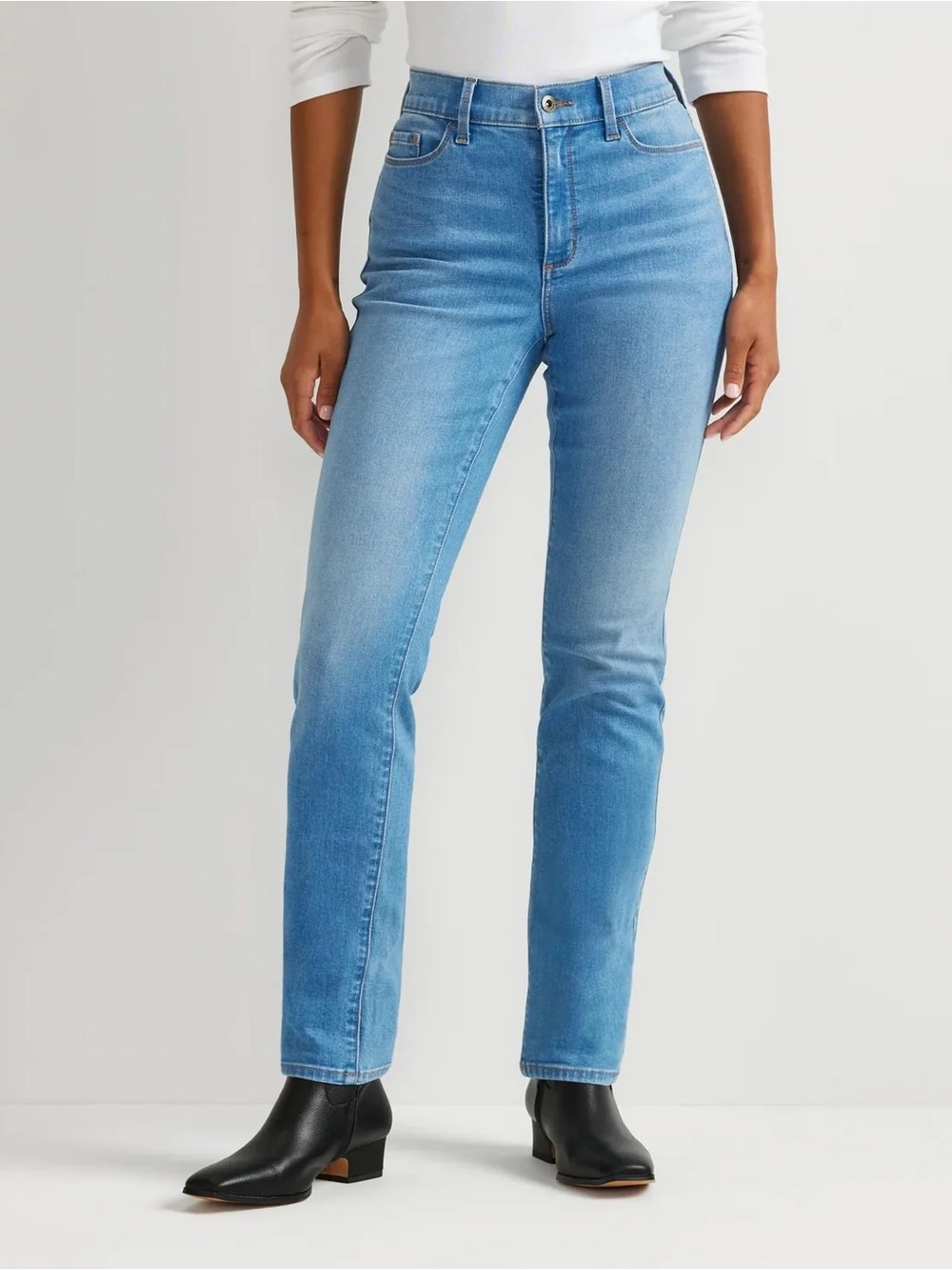 Women's Venture Stretch High-Rise Straight Leg Jeans